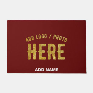 STYLISH MODERN CUSTOMIZABLE OXBLOOD VERIFIED BRAND DOORMAT