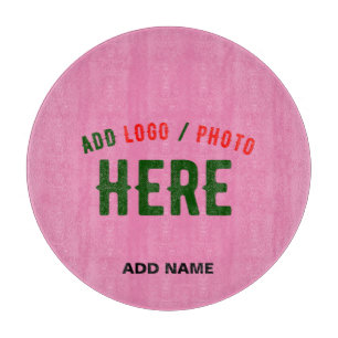 STYLISH MODERN CUSTOMIZABLE PINK VERIFIED BRANDED CUTTING BOARD