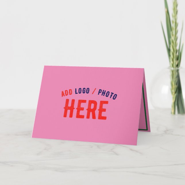 STYLISH MODERN CUSTOMIZABLE PINK VERIFIED BRANDED INVITATION (Front)