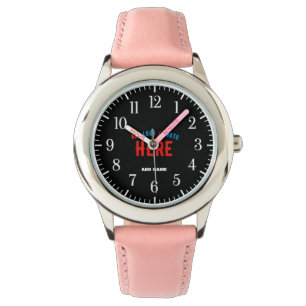 STYLISH MODERN CUSTOMIZABLE PINK VERIFIED BRANDED WATCH