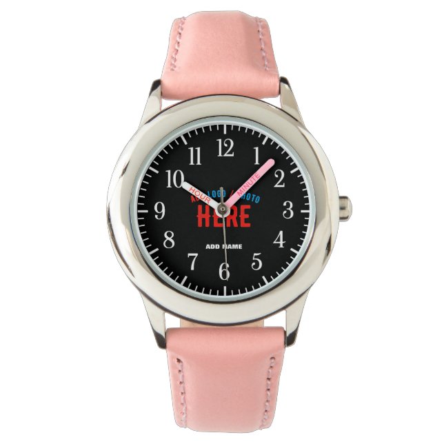 STYLISH MODERN CUSTOMIZABLE PINK VERIFIED BRANDED WATCH (Front)