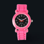 STYLISH MODERN CUSTOMIZABLE PINK VERIFIED BRANDED WATCH<br><div class="desc">THIS IS A DESIGN FITTING FOR EVERYONE.YOU CAN CHANGE, RESIZE OR ADD LOGO, PHOTO, TEXT AND COLOURS THE WAY YOU LIKE.THANK YOU.</div>