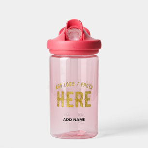 STYLISH MODERN CUSTOMIZABLE PINK VERIFIED BRANDED WATER BOTTLE