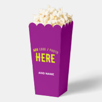 STYLISH MODERN CUSTOMIZABLE PURPLE BRANDED POPCORN