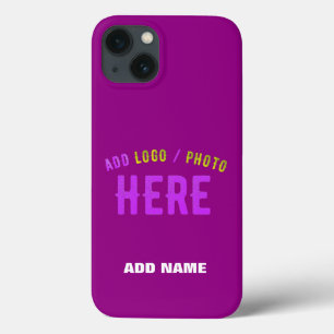 STYLISH MODERN CUSTOMIZABLE PURPLE VERIFIED BRAND iPhone 13 CASE
