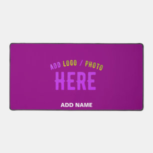 STYLISH MODERN CUSTOMIZABLE PURPLE VERIFIED BRAND DESK MAT