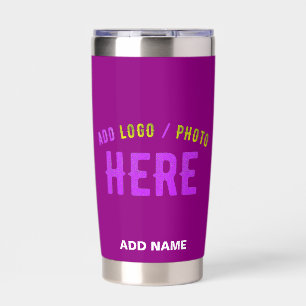 STYLISH MODERN CUSTOMIZABLE PURPLE VERIFIED BRAND INSULATED TUMBLER