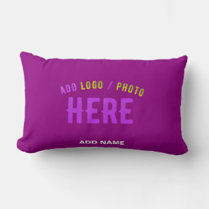 STYLISH MODERN CUSTOMIZABLE PURPLE VERIFIED BRAND LUMBAR CUSHION