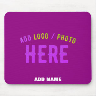 STYLISH MODERN CUSTOMIZABLE PURPLE VERIFIED BRAND MOUSE MAT
