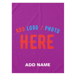 STYLISH MODERN CUSTOMIZABLE PURPLE VERIFIED BRAND TABLECLOTH