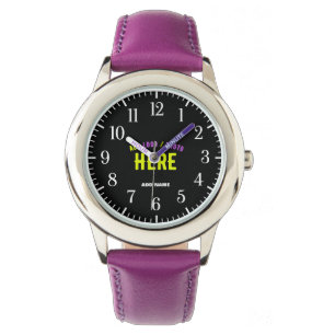 STYLISH MODERN CUSTOMIZABLE PURPLE VERIFIED BRAND WATCH