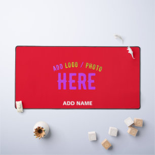 STYLISH MODERN CUSTOMIZABLE RED VERIFIED BRANDED DESK MAT