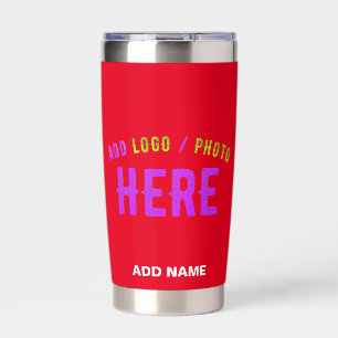 STYLISH MODERN CUSTOMIZABLE RED VERIFIED BRANDED INSULATED TUMBLER