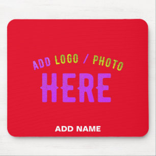 STYLISH MODERN CUSTOMIZABLE RED VERIFIED BRANDED MOUSE MAT