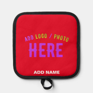 STYLISH MODERN CUSTOMIZABLE RED VERIFIED BRANDED POT HOLDER