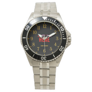 STYLISH MODERN CUSTOMIZABLE SILVERY VERIFIED BRAND WATCH