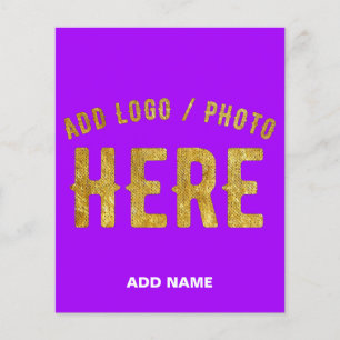STYLISH MODERN CUSTOMIZABLE VIOLET VERIFIED BRAND FLYER