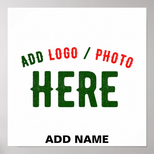 STYLISH MODERN CUSTOMIZABLE WHITE VERIFIED BRAND POSTER (Front)