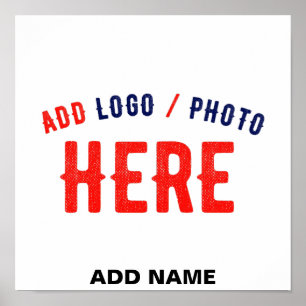 STYLISH MODERN CUSTOMIZABLE WHITE VERIFIED BRAND POSTER