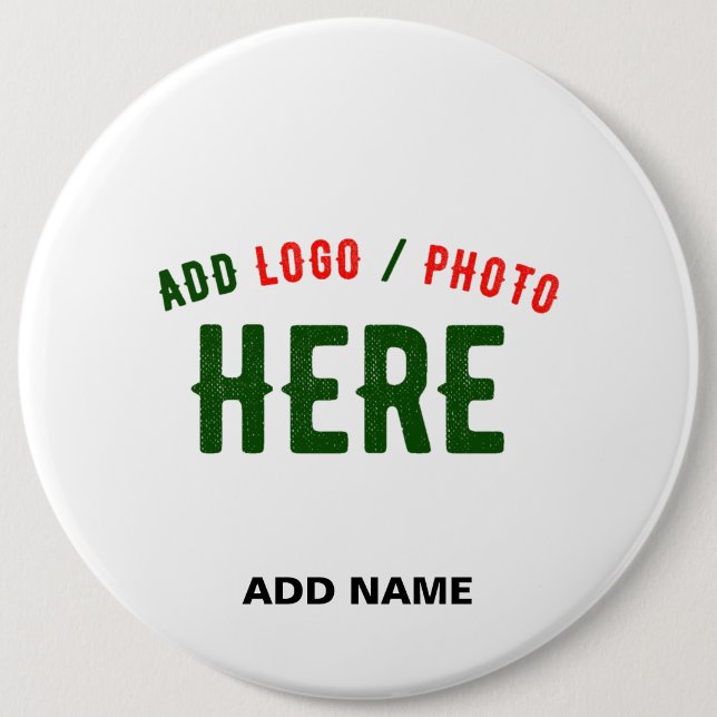 STYLISH MODERN CUSTOMIZABLE WHITE VERIFIED BRANDED 6 CM ROUND BADGE (Front)