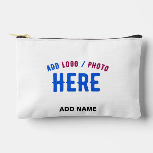 STYLISH MODERN CUSTOMIZABLE WHITE VERIFIED BRANDED ACCESSORY POUCH