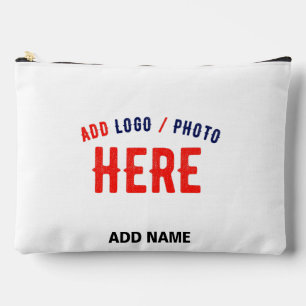 STYLISH MODERN CUSTOMIZABLE WHITE VERIFIED BRANDED ACCESSORY POUCH