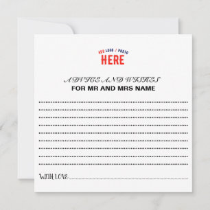 STYLISH MODERN CUSTOMIZABLE WHITE VERIFIED BRANDED ADVICE CARD
