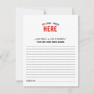 STYLISH MODERN CUSTOMIZABLE WHITE VERIFIED BRANDED ADVICE CARD