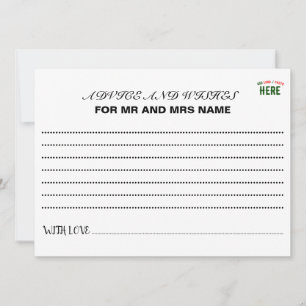STYLISH MODERN CUSTOMIZABLE WHITE VERIFIED BRANDED ADVICE CARD