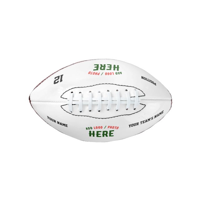 STYLISH MODERN CUSTOMIZABLE WHITE VERIFIED BRANDED AMERICAN FOOTBALL (Front)