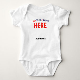STYLISH MODERN CUSTOMIZABLE WHITE VERIFIED BRANDED BABY BODYSUIT
