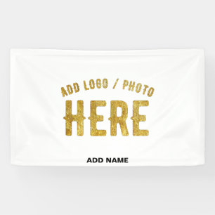 STYLISH MODERN CUSTOMIZABLE WHITE VERIFIED BRANDED BANNER