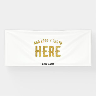 STYLISH MODERN CUSTOMIZABLE WHITE VERIFIED BRANDED BANNER