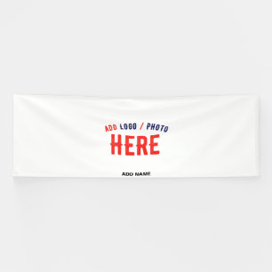 STYLISH MODERN CUSTOMIZABLE WHITE VERIFIED BRANDED BANNER