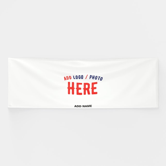 STYLISH MODERN CUSTOMIZABLE WHITE VERIFIED BRANDED BANNER (Horizontal)