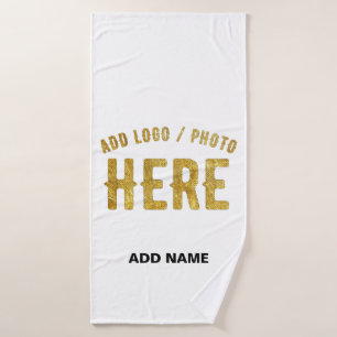 STYLISH MODERN CUSTOMIZABLE WHITE VERIFIED BRANDED BATH TOWEL