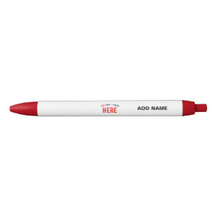 STYLISH MODERN CUSTOMIZABLE WHITE VERIFIED BRANDED BLUE INK PEN