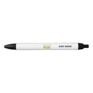 STYLISH MODERN CUSTOMIZABLE WHITE VERIFIED BRANDED BLUE INK PEN