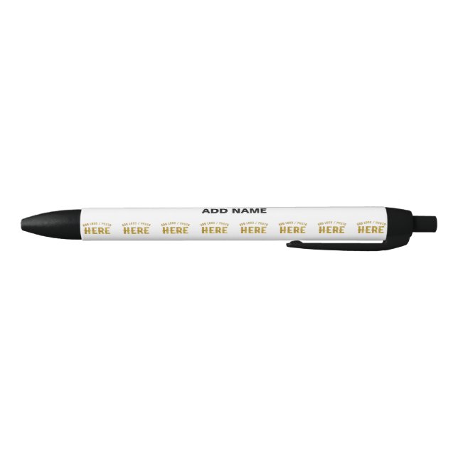 STYLISH MODERN CUSTOMIZABLE WHITE VERIFIED BRANDED BLUE INK PEN (Bottom)
