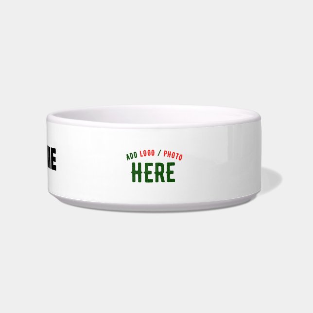 STYLISH MODERN CUSTOMIZABLE WHITE VERIFIED BRANDED BOWL (Front)