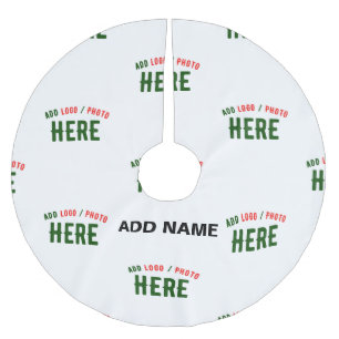 STYLISH MODERN CUSTOMIZABLE WHITE VERIFIED BRANDED BRUSHED POLYESTER TREE SKIRT