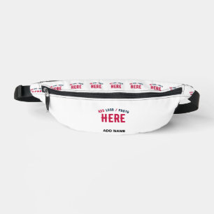 STYLISH MODERN CUSTOMIZABLE WHITE VERIFIED BRANDED BUM BAGS