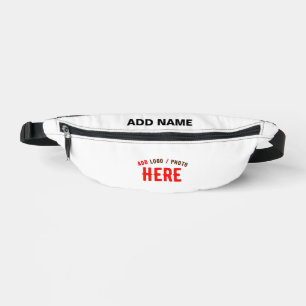 STYLISH MODERN CUSTOMIZABLE WHITE VERIFIED BRANDED BUM BAGS