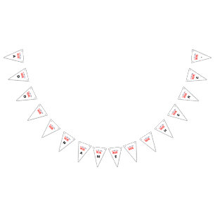 STYLISH MODERN CUSTOMIZABLE WHITE VERIFIED BRANDED BUNTING
