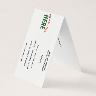 STYLISH MODERN CUSTOMIZABLE WHITE VERIFIED BRANDED BUSINESS CARD