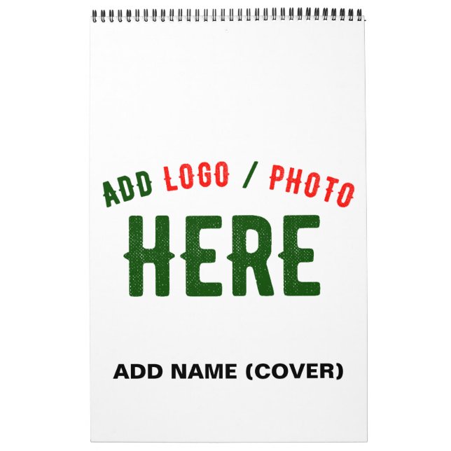 STYLISH MODERN CUSTOMIZABLE WHITE VERIFIED BRANDED CALENDAR (Cover)