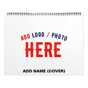 STYLISH MODERN CUSTOMIZABLE WHITE VERIFIED BRANDED CALENDAR