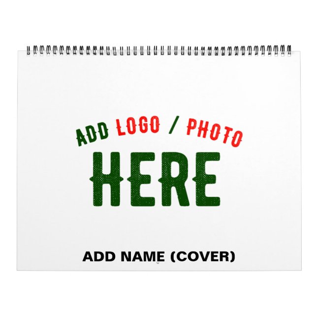 STYLISH MODERN CUSTOMIZABLE WHITE VERIFIED BRANDED CALENDAR (Cover)