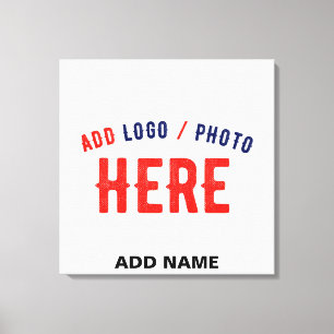 STYLISH MODERN CUSTOMIZABLE WHITE VERIFIED BRANDED CANVAS PRINT