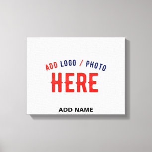 STYLISH MODERN CUSTOMIZABLE WHITE VERIFIED BRANDED CANVAS PRINT